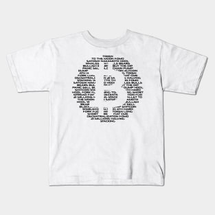 Bitcoin design with crypto words Kids T-Shirt